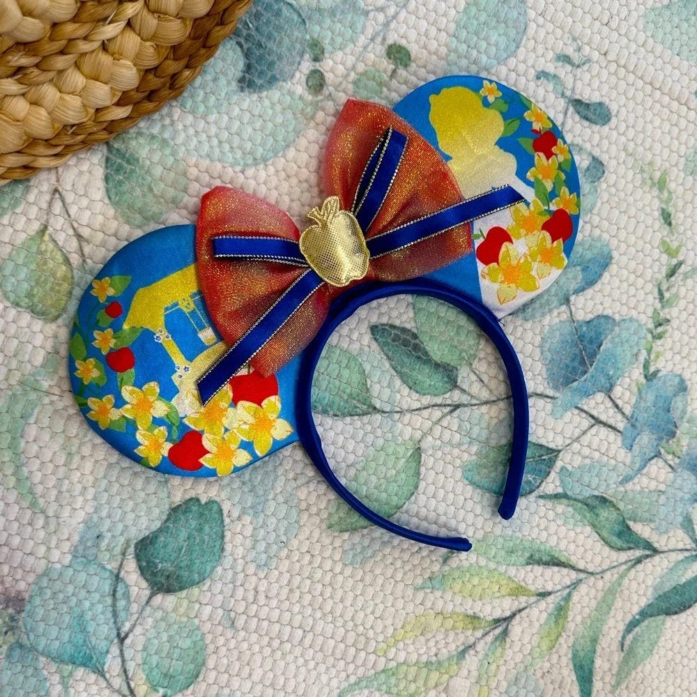 Colorful Mouse Ears Headband with Bow